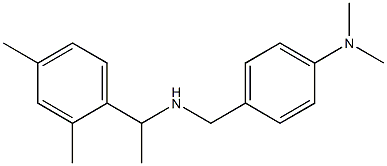 4-({[1-(2,4-dimethylphenyl)ethyl]amino}methyl)-N,N-dimethylaniline Struktur