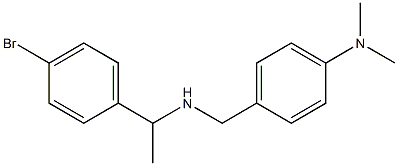 4-({[1-(4-bromophenyl)ethyl]amino}methyl)-N,N-dimethylaniline Struktur