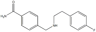 4-({[2-(4-fluorophenyl)ethyl]amino}methyl)benzamide Struktur