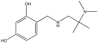 4-({[2-(dimethylamino)-2-methylpropyl]amino}methyl)benzene-1,3-diol Struktur