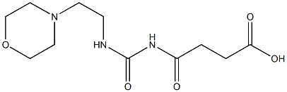 4-({[2-(morpholin-4-yl)ethyl]carbamoyl}amino)-4-oxobutanoic acid Struktur