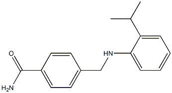 4-({[2-(propan-2-yl)phenyl]amino}methyl)benzamide Struktur