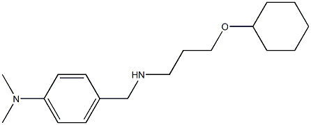 4-({[3-(cyclohexyloxy)propyl]amino}methyl)-N,N-dimethylaniline Struktur