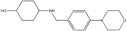 4-({[4-(morpholin-4-yl)phenyl]methyl}amino)cyclohexan-1-ol Struktur