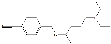 4-({[5-(diethylamino)pentan-2-yl]amino}methyl)benzonitrile Struktur