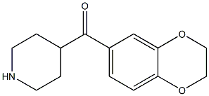 4-(2,3-dihydro-1,4-benzodioxin-6-ylcarbonyl)piperidine Struktur