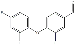 4-(2,4-difluorophenoxy)-3-fluorobenzaldehyde Struktur