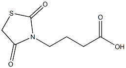 4-(2,4-Dioxo-thiazolidin-3-yl)-butyric acid Struktur