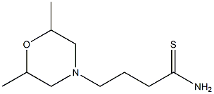 4-(2,6-dimethylmorpholin-4-yl)butanethioamide Struktur