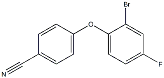 4-(2-bromo-4-fluorophenoxy)benzonitrile Struktur