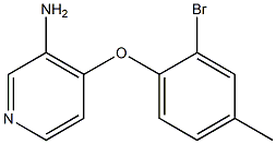 4-(2-bromo-4-methylphenoxy)pyridin-3-amine Struktur