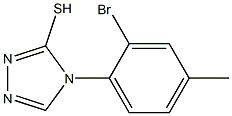 4-(2-bromo-4-methylphenyl)-4H-1,2,4-triazole-3-thiol Struktur