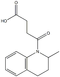 4-(2-methyl-1,2,3,4-tetrahydroquinolin-1-yl)-4-oxobutanoic acid Struktur