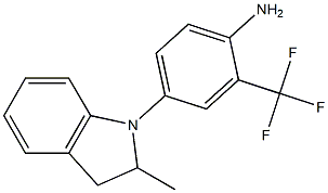 4-(2-methyl-2,3-dihydro-1H-indol-1-yl)-2-(trifluoromethyl)aniline Struktur