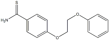 4-(2-phenoxyethoxy)benzene-1-carbothioamide Struktur