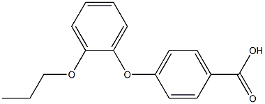 4-(2-propoxyphenoxy)benzoic acid Struktur