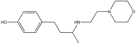 4-(3-{[2-(morpholin-4-yl)ethyl]amino}butyl)phenol Struktur