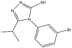 4-(3-bromophenyl)-5-(propan-2-yl)-4H-1,2,4-triazole-3-thiol Struktur