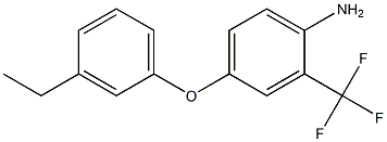 4-(3-ethylphenoxy)-2-(trifluoromethyl)aniline Struktur