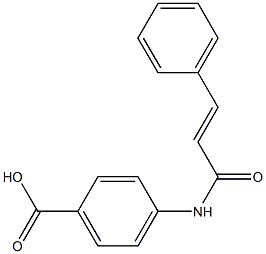 4-(3-phenylprop-2-enamido)benzoic acid Struktur