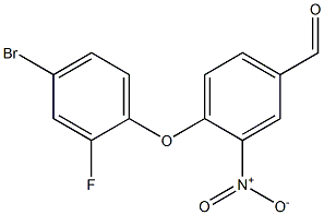 4-(4-bromo-2-fluorophenoxy)-3-nitrobenzaldehyde Struktur