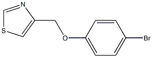 4-(4-bromophenoxymethyl)-1,3-thiazole Struktur