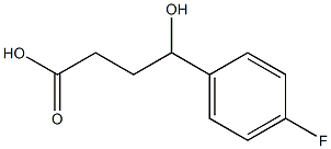 4-(4-fluorophenyl)-4-hydroxybutanoic acid Struktur