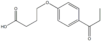 4-(4-propanoylphenoxy)butanoic acid Struktur