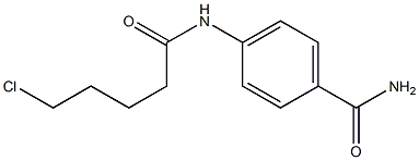 4-(5-chloropentanamido)benzamide Struktur