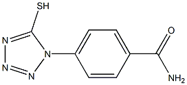 4-(5-sulfanyl-1H-1,2,3,4-tetrazol-1-yl)benzamide Struktur