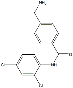 4-(aminomethyl)-N-(2,4-dichlorophenyl)benzamide Struktur