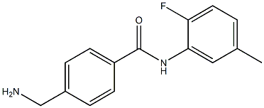 4-(aminomethyl)-N-(2-fluoro-5-methylphenyl)benzamide Struktur