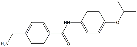 4-(aminomethyl)-N-[4-(propan-2-yloxy)phenyl]benzamide Struktur