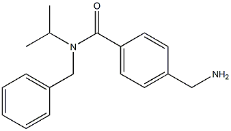 4-(aminomethyl)-N-benzyl-N-(propan-2-yl)benzamide Struktur