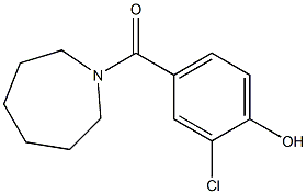 4-(azepan-1-ylcarbonyl)-2-chlorophenol Struktur