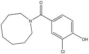 4-(azocan-1-ylcarbonyl)-2-chlorophenol Struktur