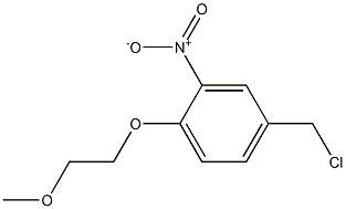 4-(chloromethyl)-1-(2-methoxyethoxy)-2-nitrobenzene Struktur