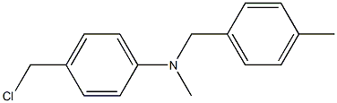 4-(chloromethyl)-N-methyl-N-[(4-methylphenyl)methyl]aniline Struktur