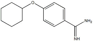 4-(cyclohexyloxy)benzene-1-carboximidamide Struktur