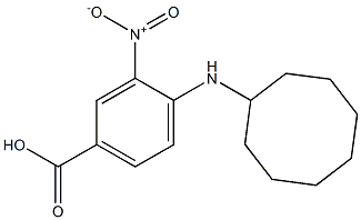 4-(cyclooctylamino)-3-nitrobenzoic acid Struktur