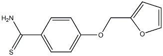 4-(furan-2-ylmethoxy)benzene-1-carbothioamide Struktur