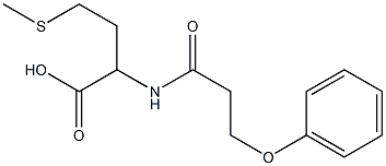 4-(methylsulfanyl)-2-(3-phenoxypropanamido)butanoic acid Struktur