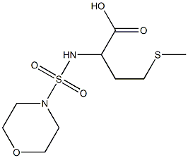 4-(methylsulfanyl)-2-[(morpholine-4-sulfonyl)amino]butanoic acid Struktur