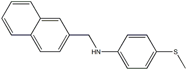 4-(methylsulfanyl)-N-(naphthalen-2-ylmethyl)aniline Struktur