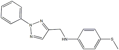 4-(methylsulfanyl)-N-[(2-phenyl-2H-1,2,3-triazol-4-yl)methyl]aniline Struktur