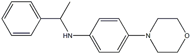 4-(morpholin-4-yl)-N-(1-phenylethyl)aniline Struktur