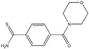 4-(morpholin-4-ylcarbonyl)benzenecarbothioamide Struktur