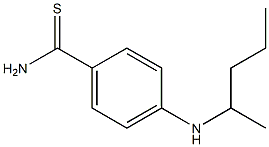 4-(pentan-2-ylamino)benzene-1-carbothioamide Struktur