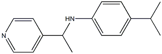 4-(propan-2-yl)-N-[1-(pyridin-4-yl)ethyl]aniline Struktur