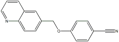 4-(quinolin-6-ylmethoxy)benzonitrile Struktur